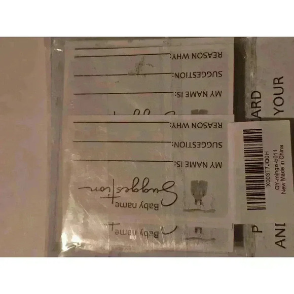 Unisex Unbranded Baby‎ Name Suggestion Cards White - Picture 2 of 4